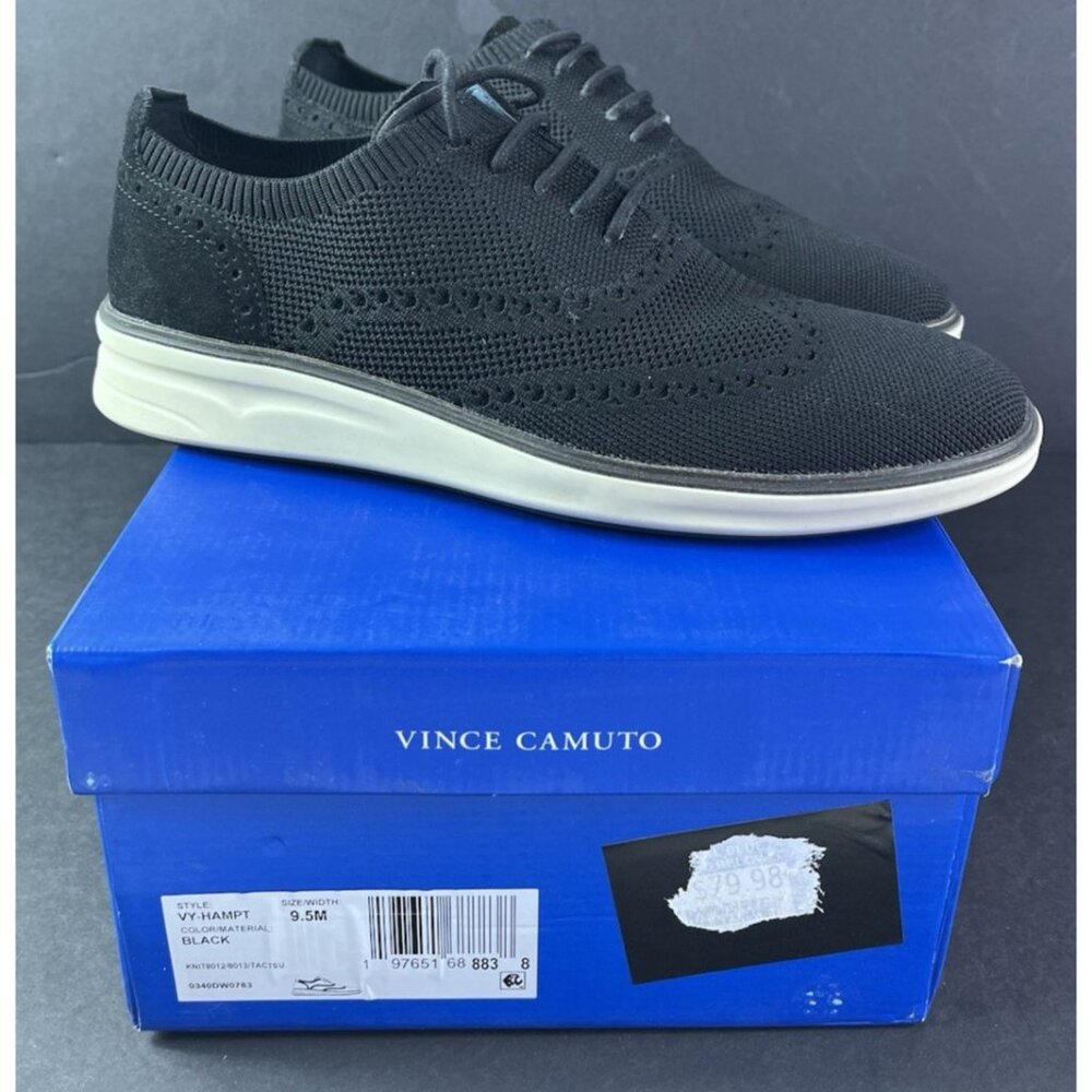 Vince Camuto Oxford Oxford Shoes Sneaker Black Sz 9.5 Casual Dressy Slip On